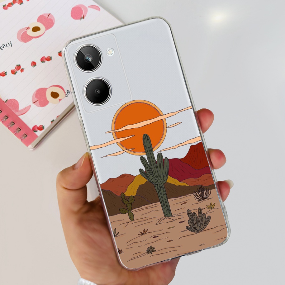 Ốp Điện Thoại TPU Trong Suốt Họa Tiết Hoạt Hình Cho Realme 10 Pro Plus 2022 RMX3687 RMX3686 Realme10 Pro 10Pro +