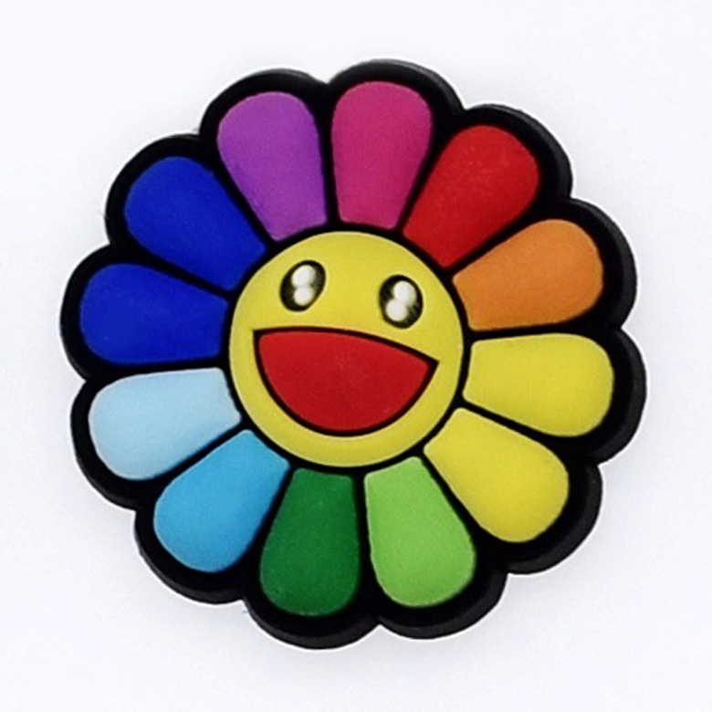 Acessórios De Moda Jibbitz Criativos "Arco-Íris Flores" Sapato De Desenho Animado Buckle Giày tự làm quyến rũ