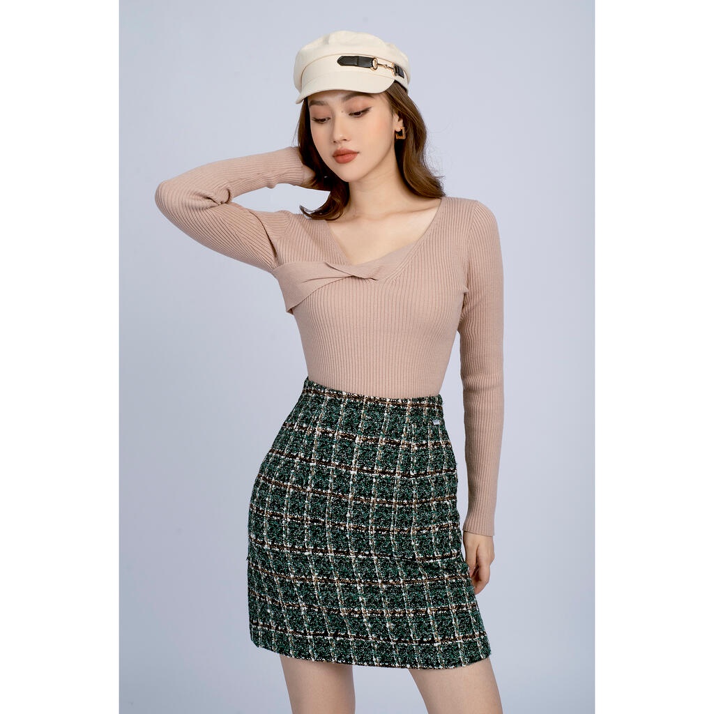 Áo len cổ vặn MMOutfit AL1022013