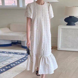 Váy tay bèo đuôi cá sang trọng phong cách Hàn Quốc
