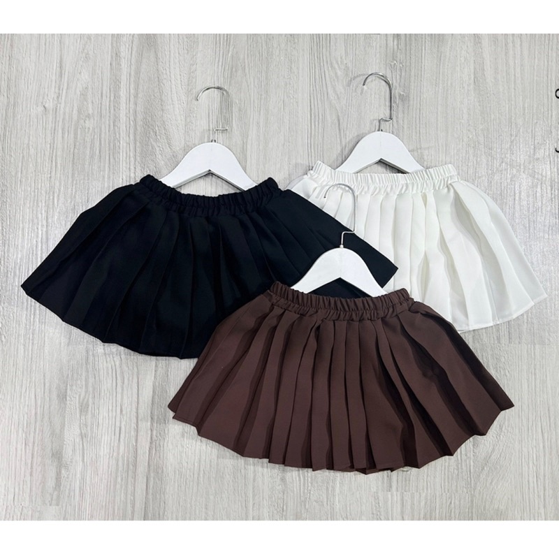 Chân Váy Bé Gái Dập Ly Sành Điệu Cho Bé Mebeanhshop