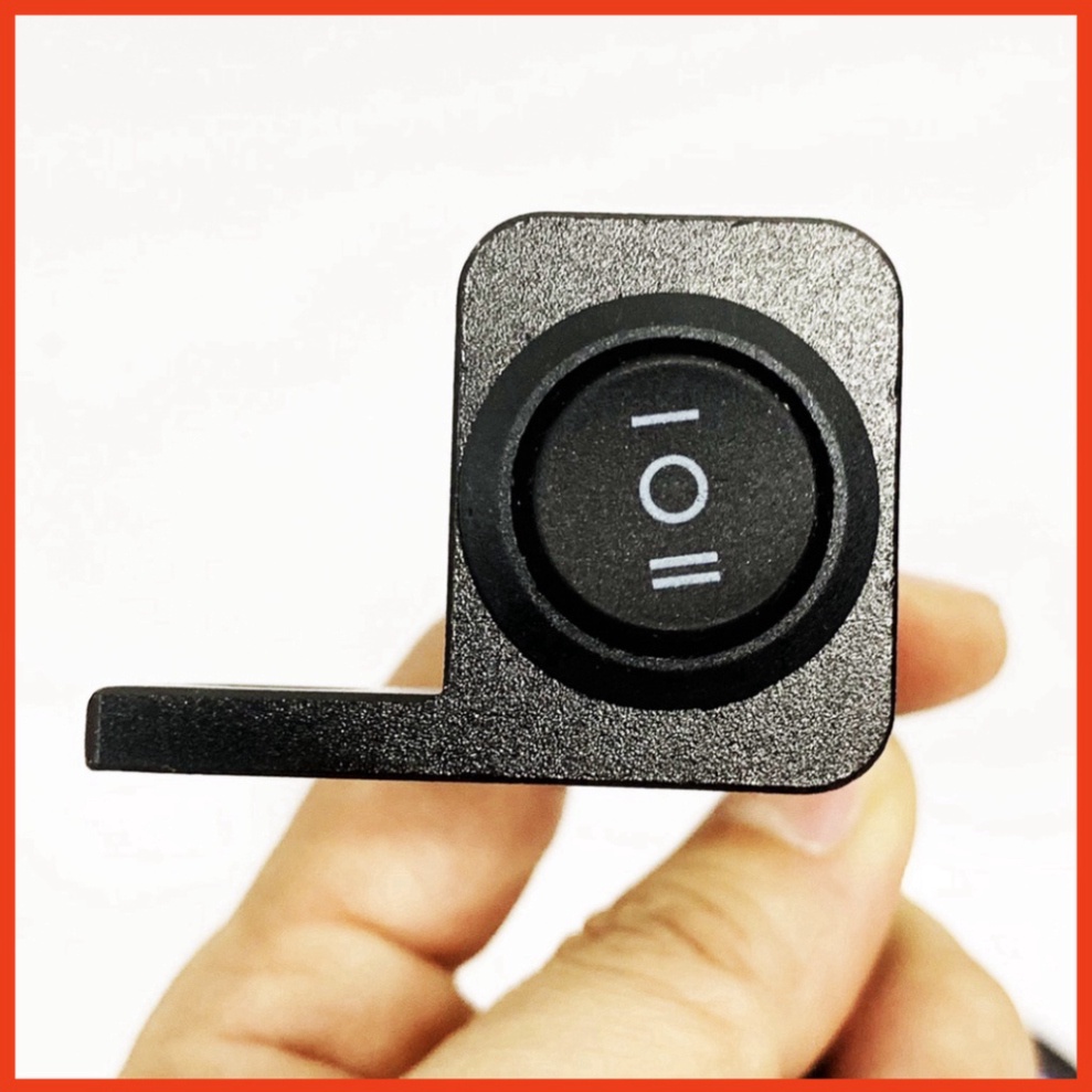 Công Tắc Đèn Trợ Sáng 3 Chế Độ Nhôm CNC Chống Nước Gắn Chân Gương Có dây dài 60cm ảnh thật Sp