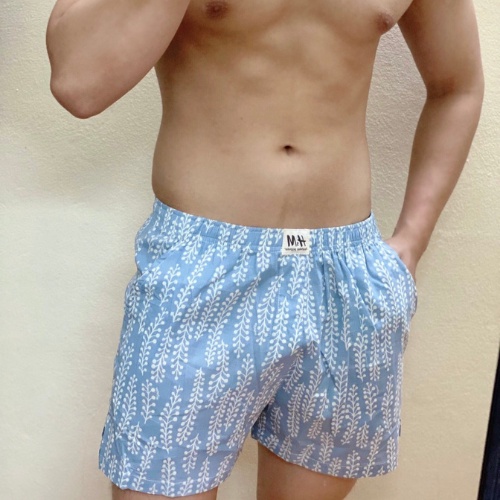 Quần đùi nam HM cá tính, Quần ngủ nam vải thô, Quần đùi nam mặc nhà cá tính chất vải thô cotton.