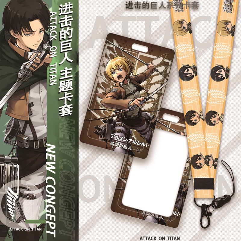 Dây Đeo đựng Thẻ Học Sinh, Sinh Viên và các loại thẻ khác in hình Anime/Manga Attack on Titan