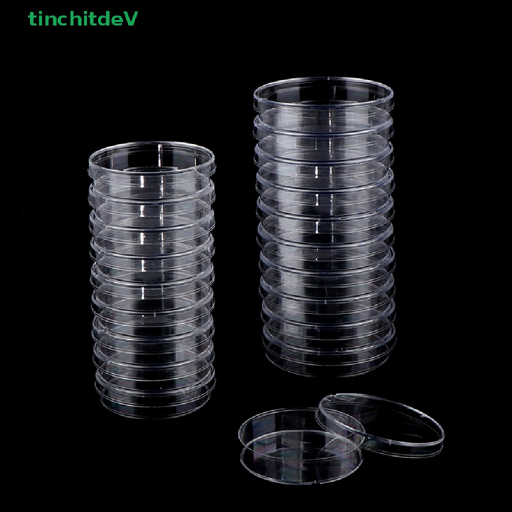 Set 10 Đĩa Polystyrene Petri Kháng Khuẩn Tiện Dụng Cho Phòng Thí Nghiệm