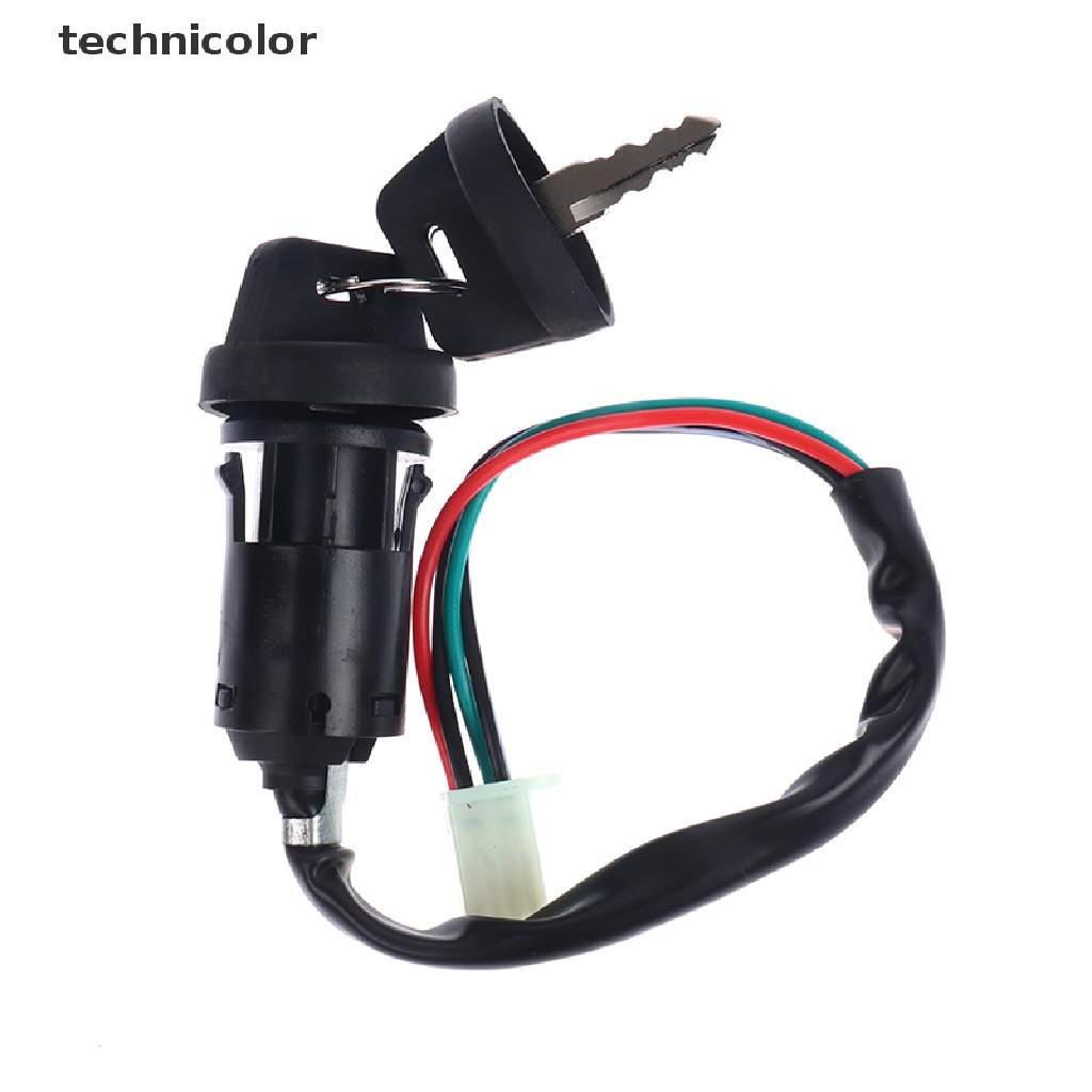 Công Tắc Đánh Lửa 4 Dây Kèm 2 Chìa Khóa Cho Xe Máy ATV TYG