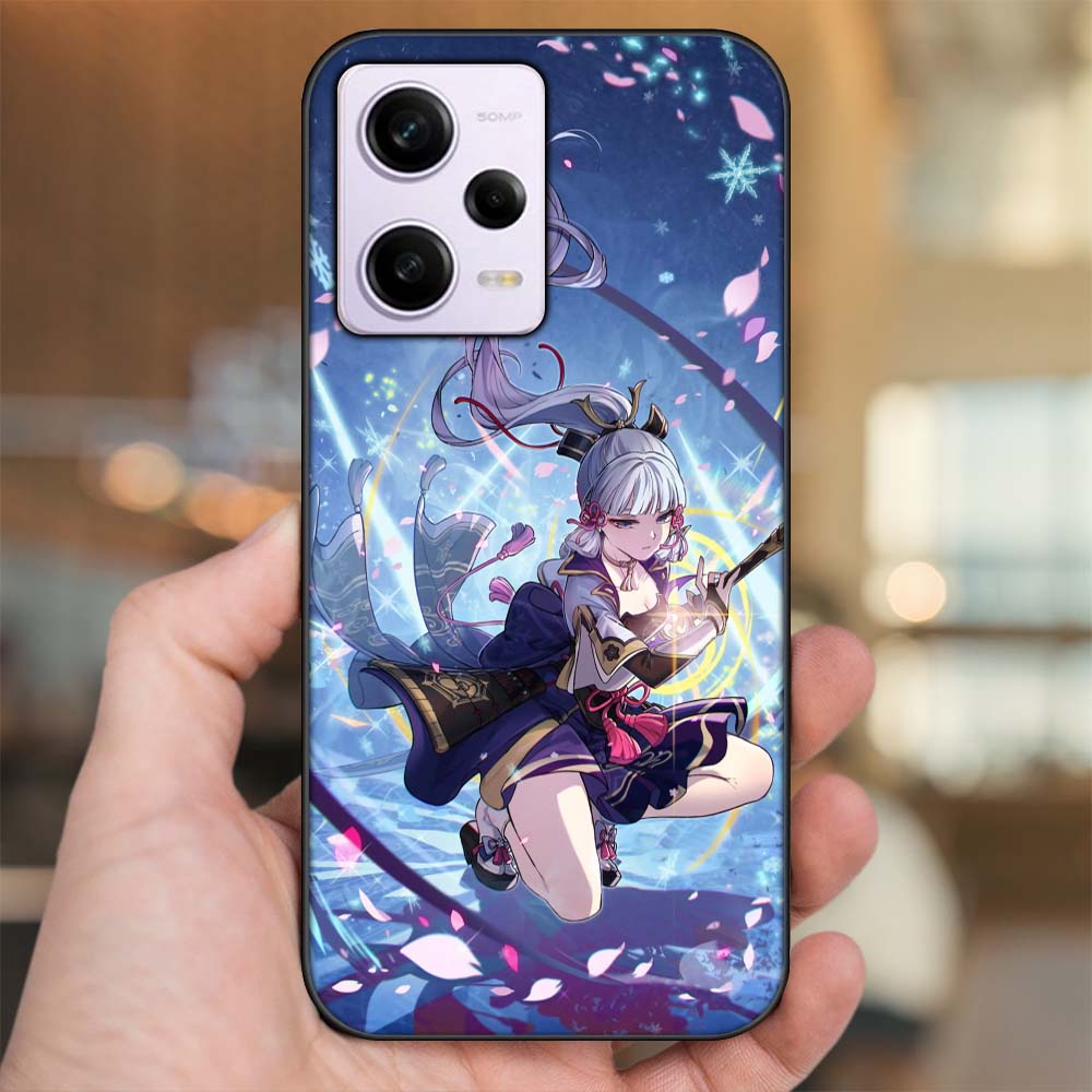 Ốp lưng Xiaomi Redmi Note 12 viền đen in hình Ayaka Genshin Impact