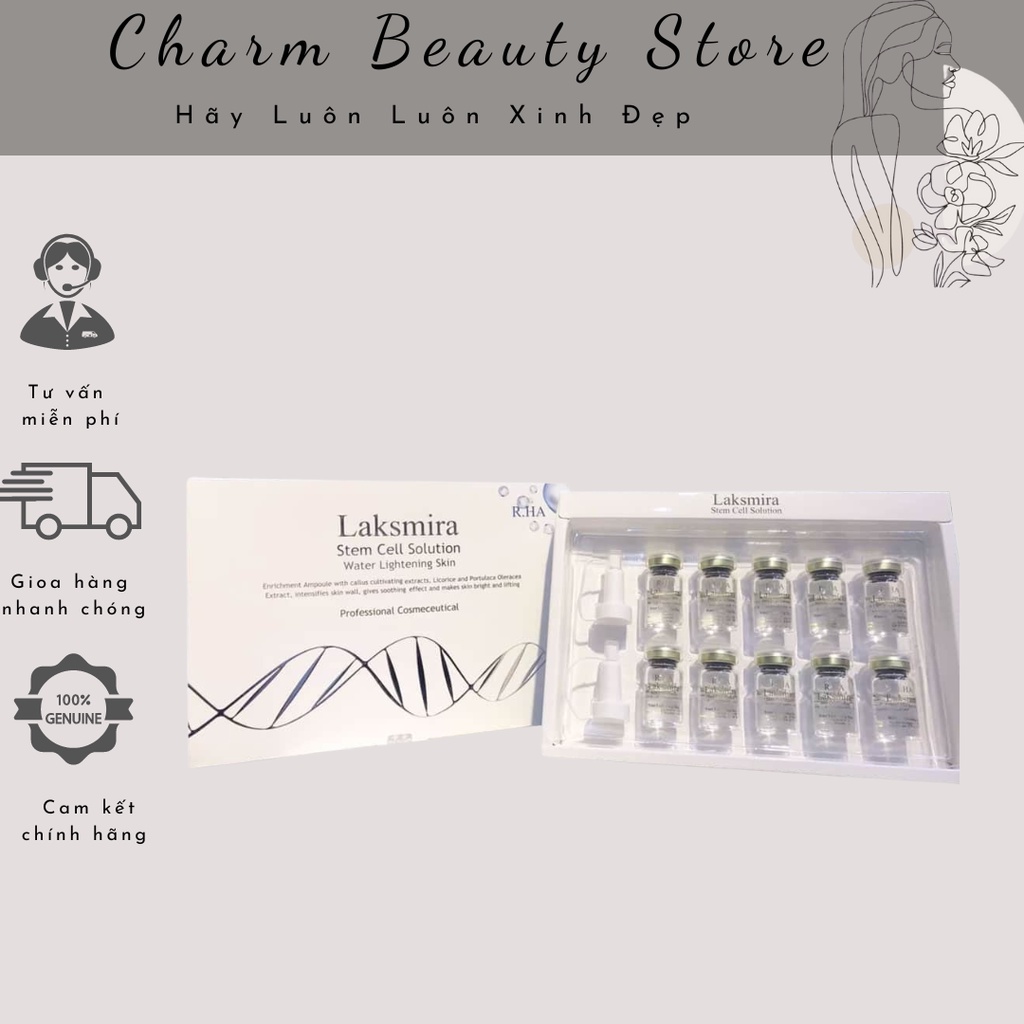 Full Hộp 10 Lọ - Tế Bào Gốc RHA LAKSMIRA STEM CELL SOLUTION