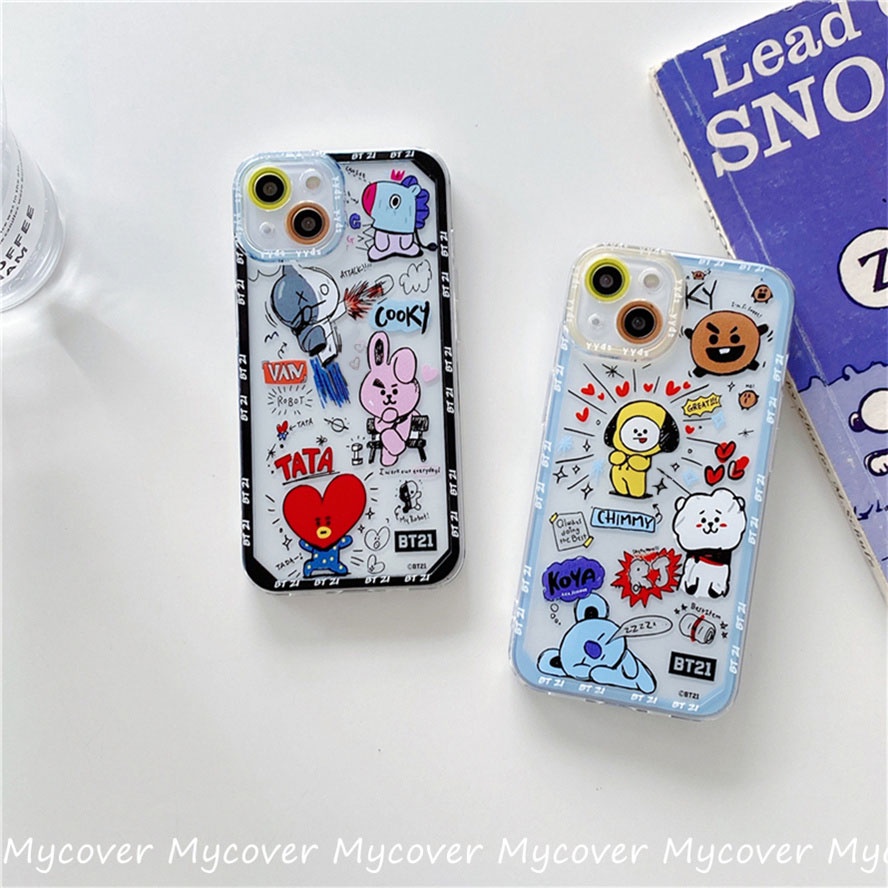 Ốp Điện Thoại Silicon Họa Tiết Hoạt Hình Dễ Thương Chống Sốc Cho Iphone 11 12 13 14 Pro Max X Xr Xs 8 7 6 Plus SE 2020