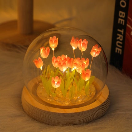 N15 - Đèn Ngủ Hoa Tulip Nhiều Màu Sắc Thủ Công, Đèn Hoa Để Bàn, Đồ Decor Trang Trí, Quà Tặng Ý Nghĩa. A1