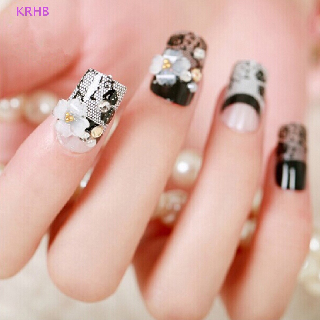 Set 24 Móng Tay Giả Bằng Nhựa Acrylic Tự Nhiên Mới