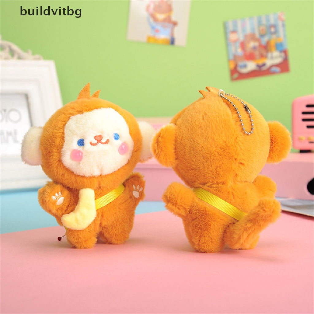 Móc Khóa Hình Chú Khỉ Nhồi Bông Đáng Yêu 12CM