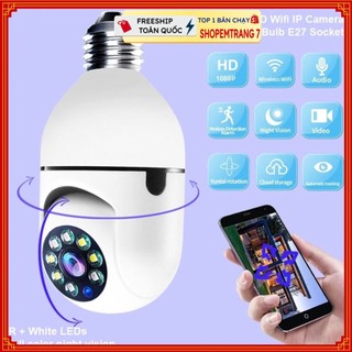 Camera wifi YOOSEE HD 1080p Mới kiểu dáng độc đáo, Camera xoay 360 độ hỗ trợ hồng ngoại flash màu quay đêm-không cần LAN