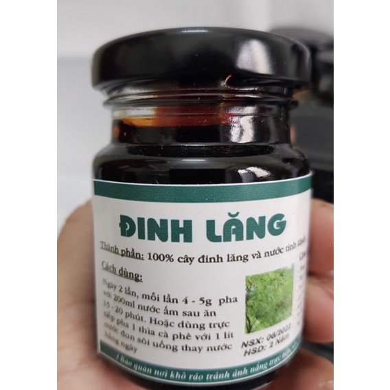 Cao Đinh lăng nguyên chất  200gr hộp thủy tinh