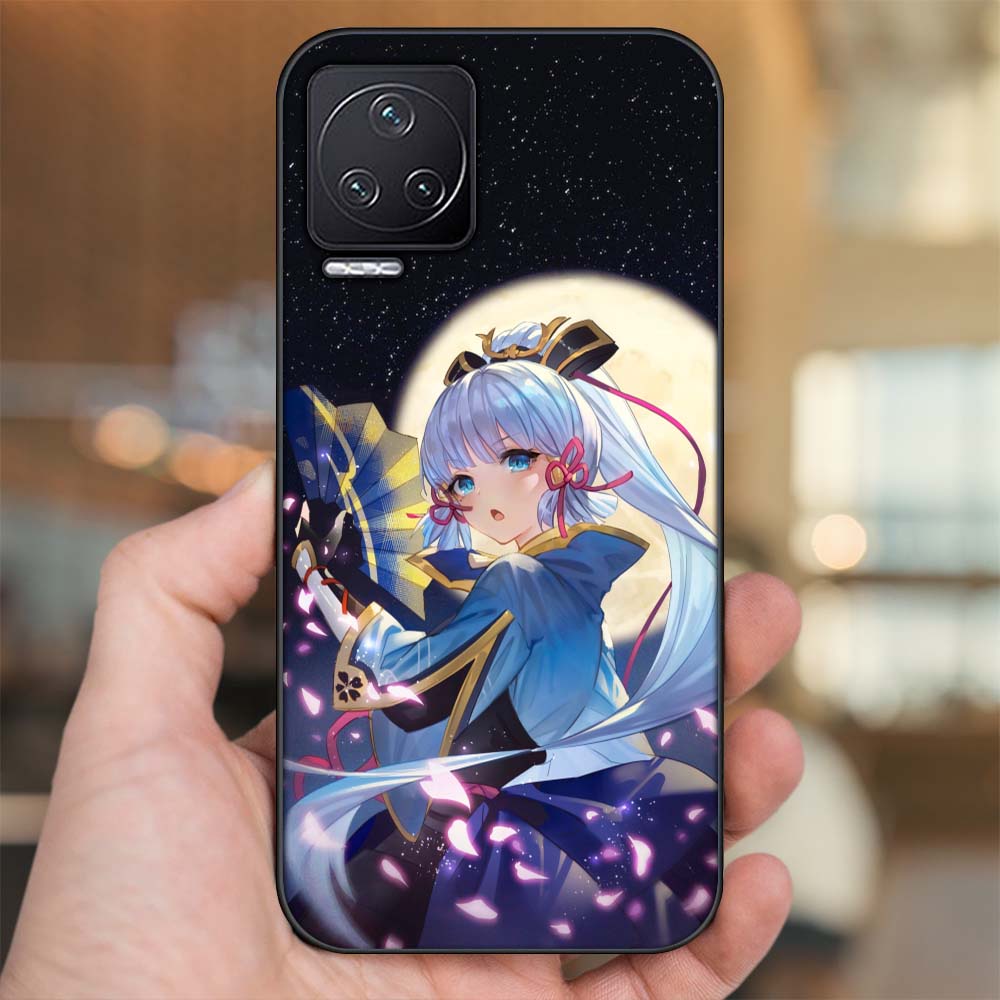 Ốp lưng Xiaomi Redmi K50 viền đen in hình Ayaka Genshin Impact