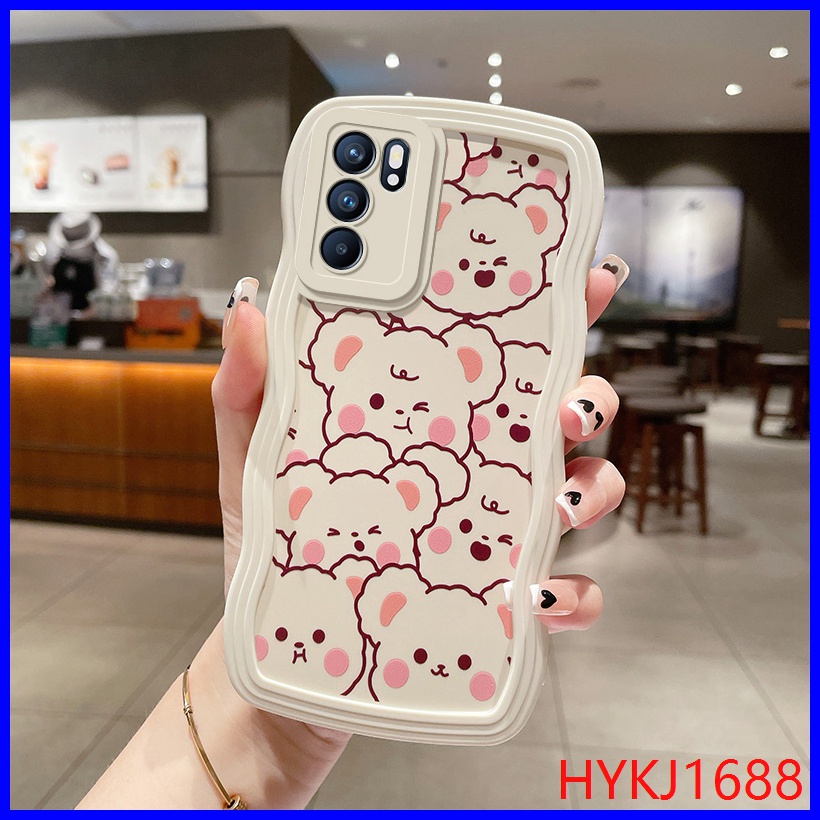 Ốp lưng Oppo Reno6 5G Ốp Điện Thoại tpu Dẻo Họa Tiết Lượn Sóng Độc Đáo Thời Trang Cho OPPO Reno6 Reno 6 5G