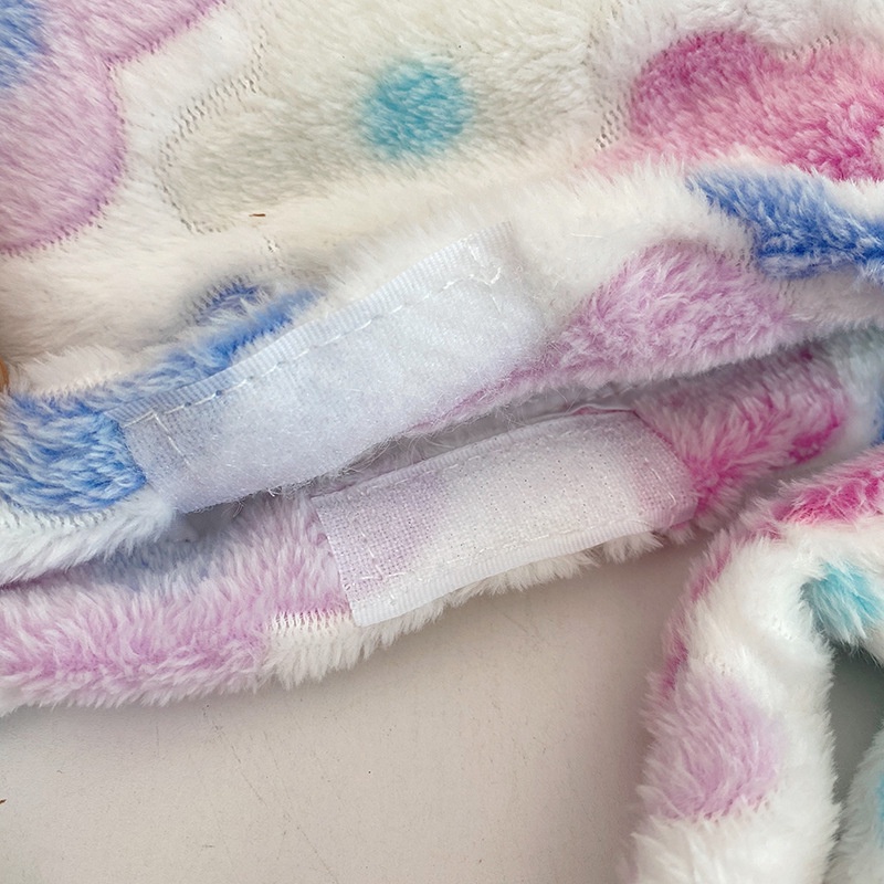 Túi Đeo Chéo Phủ Lông Họa Tiết Hoa Dễ Thương jp5