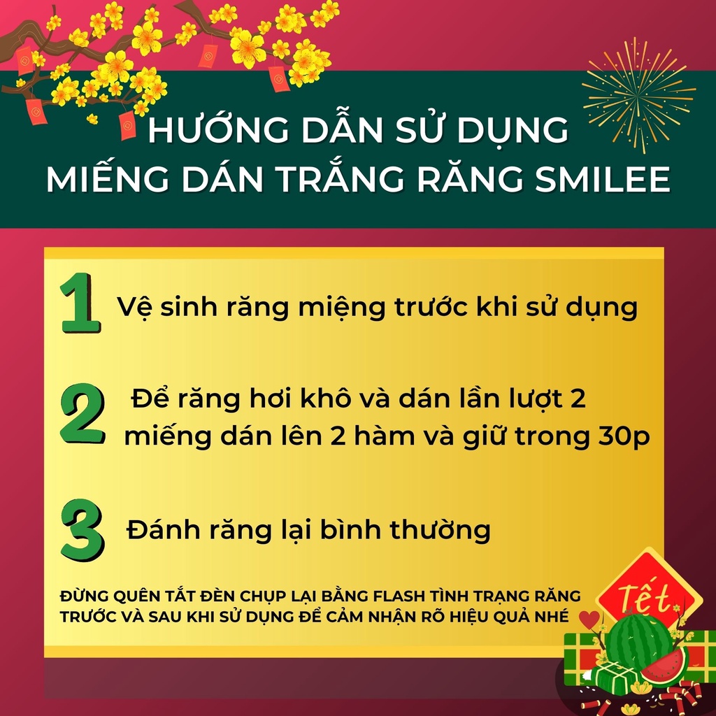 Dán Trắng Răng Cấp Tốc Smilee, Công Thức Làm Trắng Độc Quyền PAP+, Giúp Làm Trắng Răng An Toàn Sau 30p, Không Gây Ê Buốt