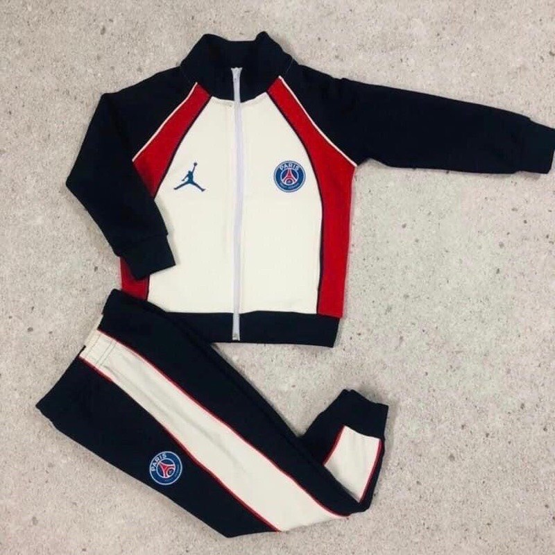 Bộ thể thao PSG phối 3 màu sành điệu cho bé trai  Pari Saint Germain SHOP BÉ TÔM KIDS