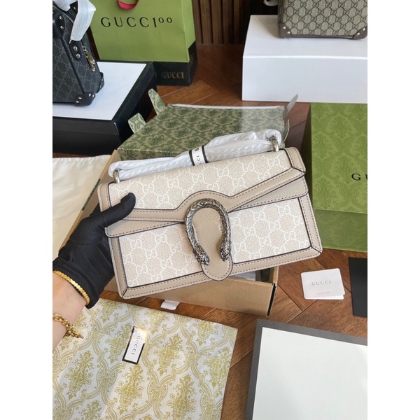 TÚI GC ĐẦU RỒNG HOẠ TIẾT TRẮNG SIZE 25CM