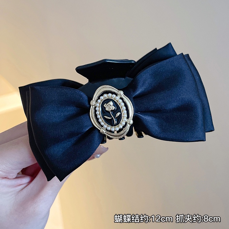 Kẹp Tóc Hình Nơ Màu Trắng Thời Trang Dành Cho Bé Gái