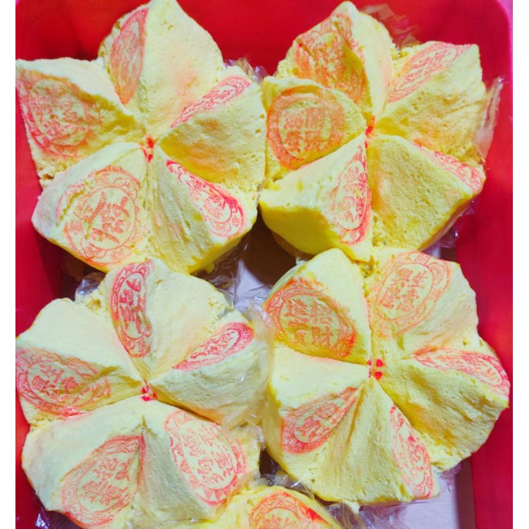 1 ổ bánh bông lan bánh phát tài vàng 5 cánh 25cm