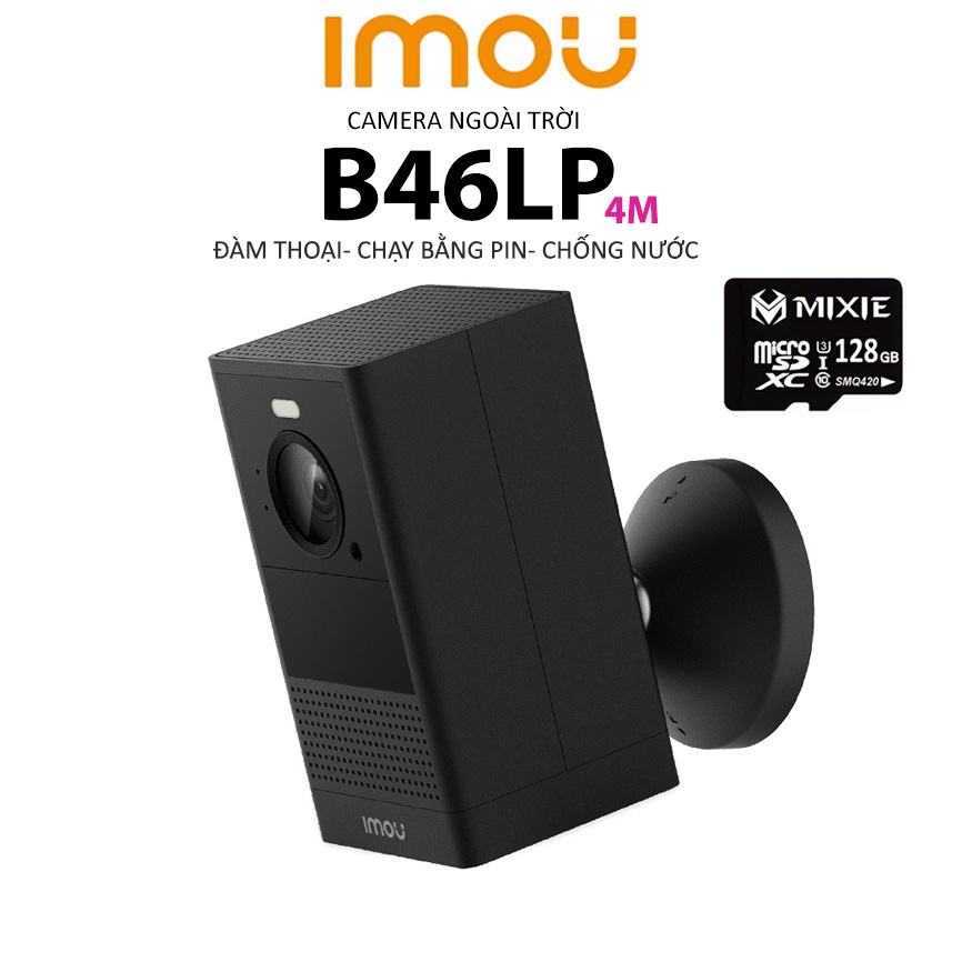 Camera IMOU Cell 2 B46LP 4M 2k- Chạy Bằng Pin- Đàm Thoại 2 Chiều- Báo Động Chống Trộm- Wifi Trong Nhà, Ngoài Trời Chính