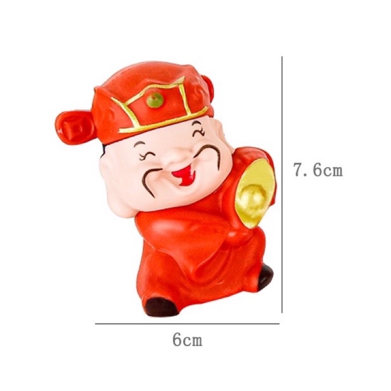 Ông thần tài trang trí tết, ông thần tài nén vàng, đồng xu, hũ tiền vàng