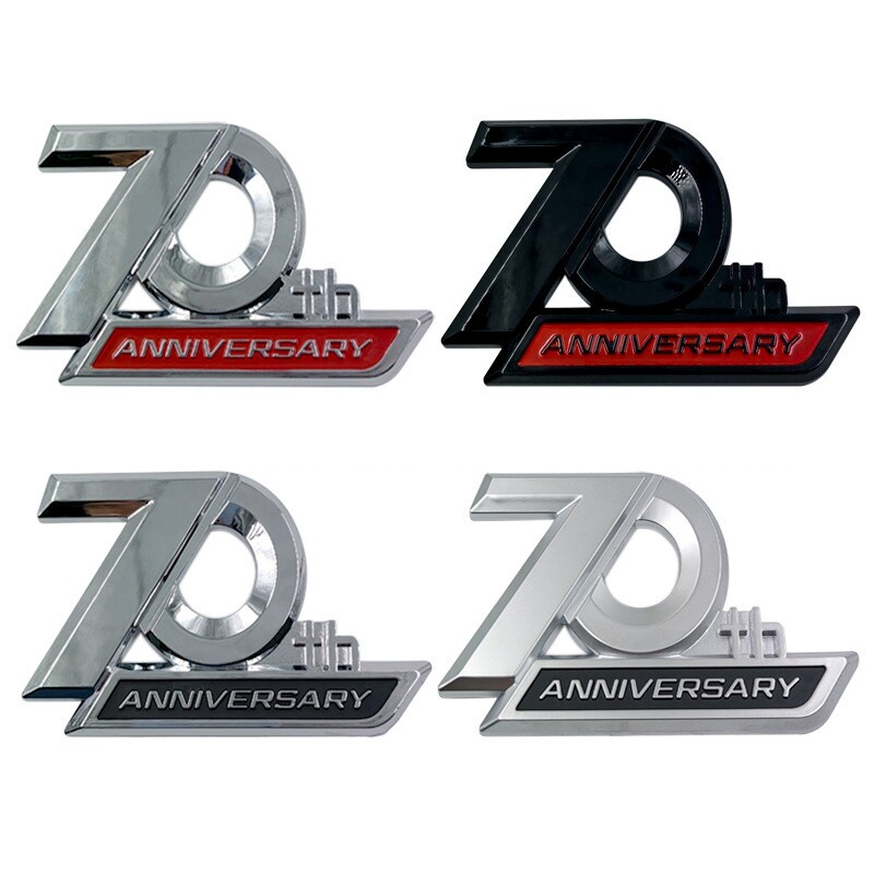 Logo Dán Trang Trí Xe Hơi TOYOTA LAND CRUISER LC200 Kỷ Niệm 70 Năm