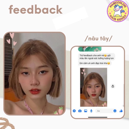 Thuốc Nhuộm Tóc Màu NÂU TÂY Không Tẩy Lên Từ Nền 5 Tặng Oxi Găng Tay Mũ Chùm Kenzii