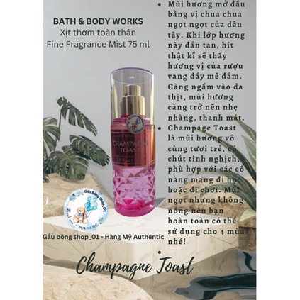 Xịt Thơm Bath And Body Works 75ml