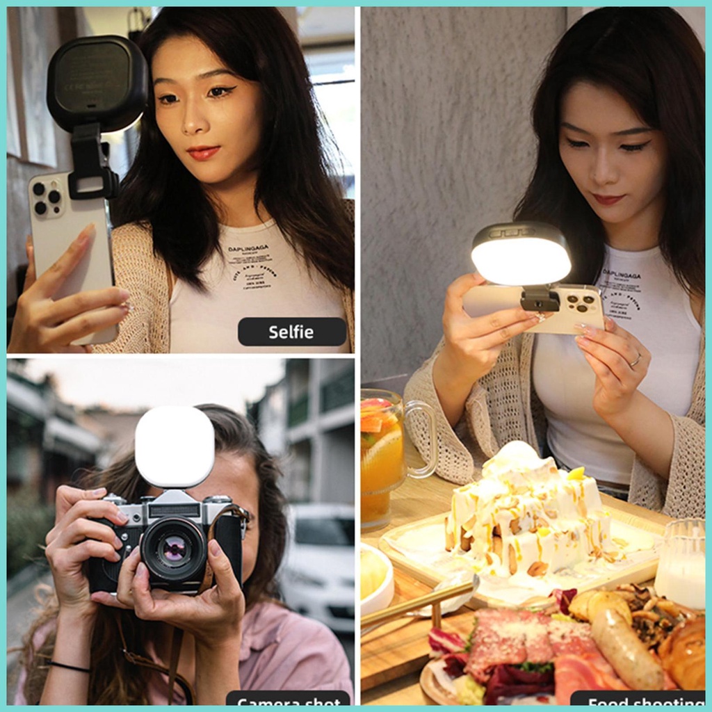 Đèn LED Kẹp Gắn Laptop Có Thể Điều Chỉnh Độ Sáng Hỗ Trợ Quay Video / Trang Điểm Chụp Ảnh Selfie