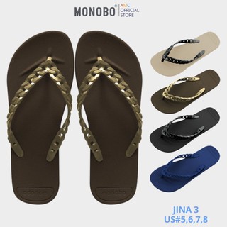 Dép Thái Lan Monobo Xỏ Ngón Nữ Cao Su Quai Xích - Jina 3