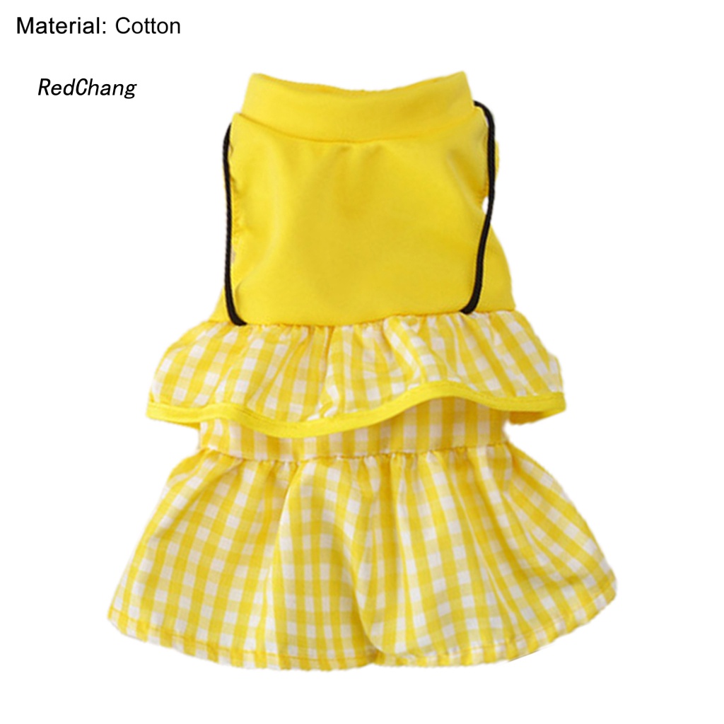 Rc ~ Đầm Kẻ Sọc Caro Nhẹ Nhàng Mang Hằng Ngày Cho Thú Cưng Bắt Mắt