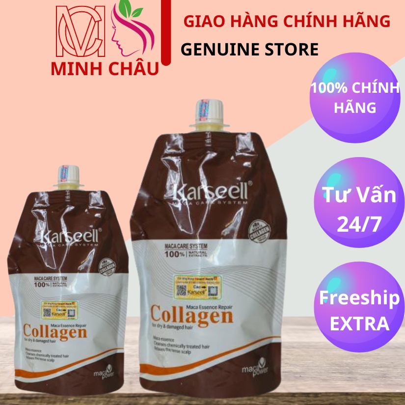 Hấp Ủ Dầu Karseell Maca Collagen Chính Hãng Siêu Mượt 500ml