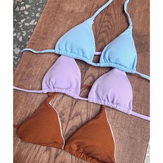 Bikini tam giác thun tăm buộc dây