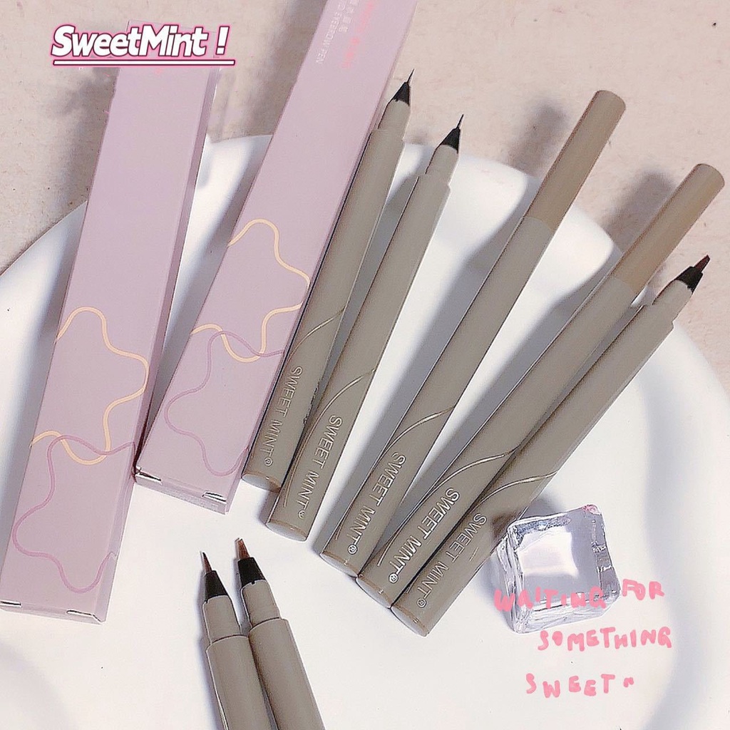 Bút dạ kẻ mày SWEETMINT siêu mảnh tự nhiên Liquid Eyebrow Pen SWMI39