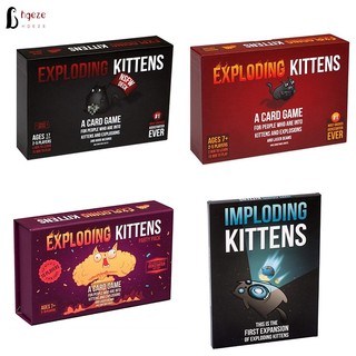 Bộ Thẻ Bài Exploding Kittens Vui Nhộn Dành Cho 2-5 Người Chơi