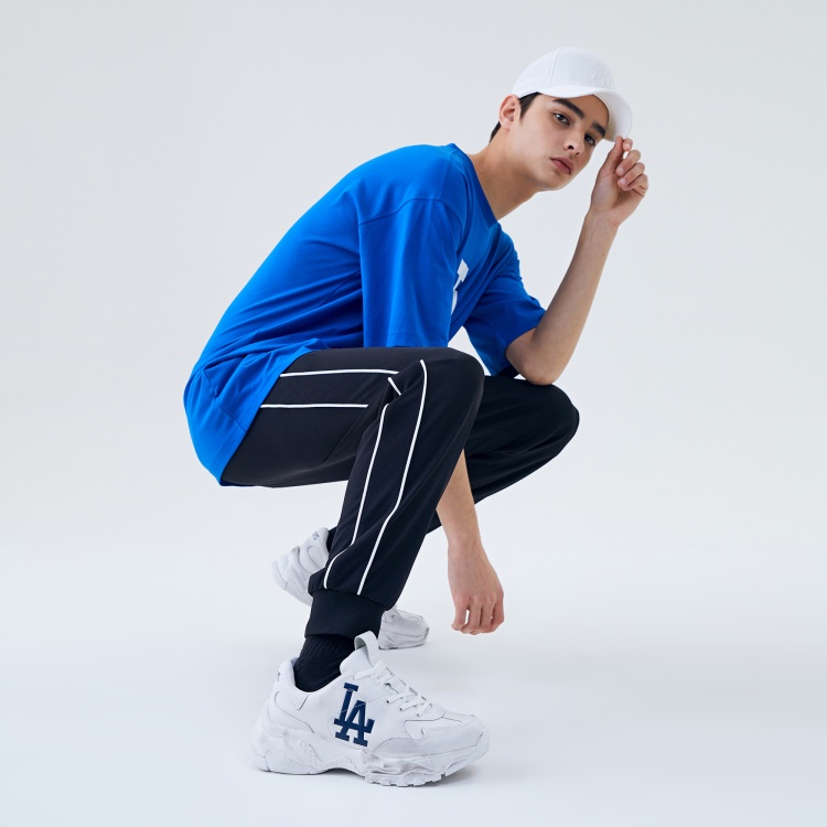 Giày Sneaker MLB Boston, Đế Nâu, LA  hack chiều cao nam nữ cao cấp full box + bill