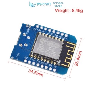 Module wifi esp8266 - 12f mini d1 nodemcu, esp12, esp1, esp-01m,combo 2 đế chuyển esp, mạch sạc pin cho esp8266