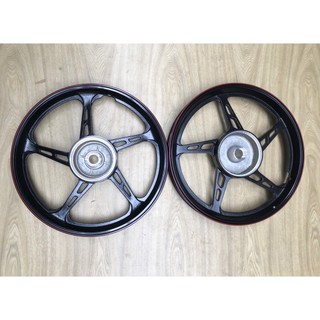 Mâm vành đúc 5 cây đùm-phanh cơ trước sau yamaha sirius jupiter taurus ráp lên zin theo xe không chế cháo