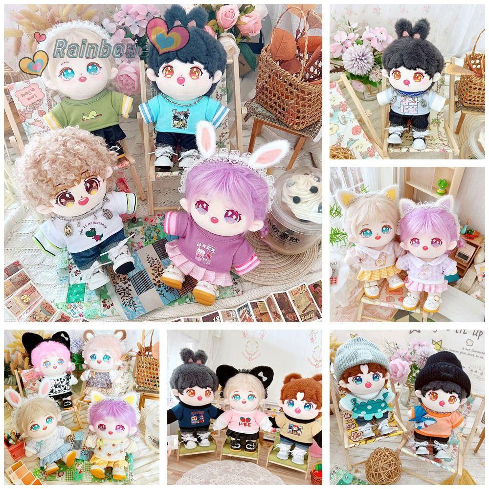 Áo Thun Cầu Vồng Chất Lượng Cao Cho Búp Bê 20cm