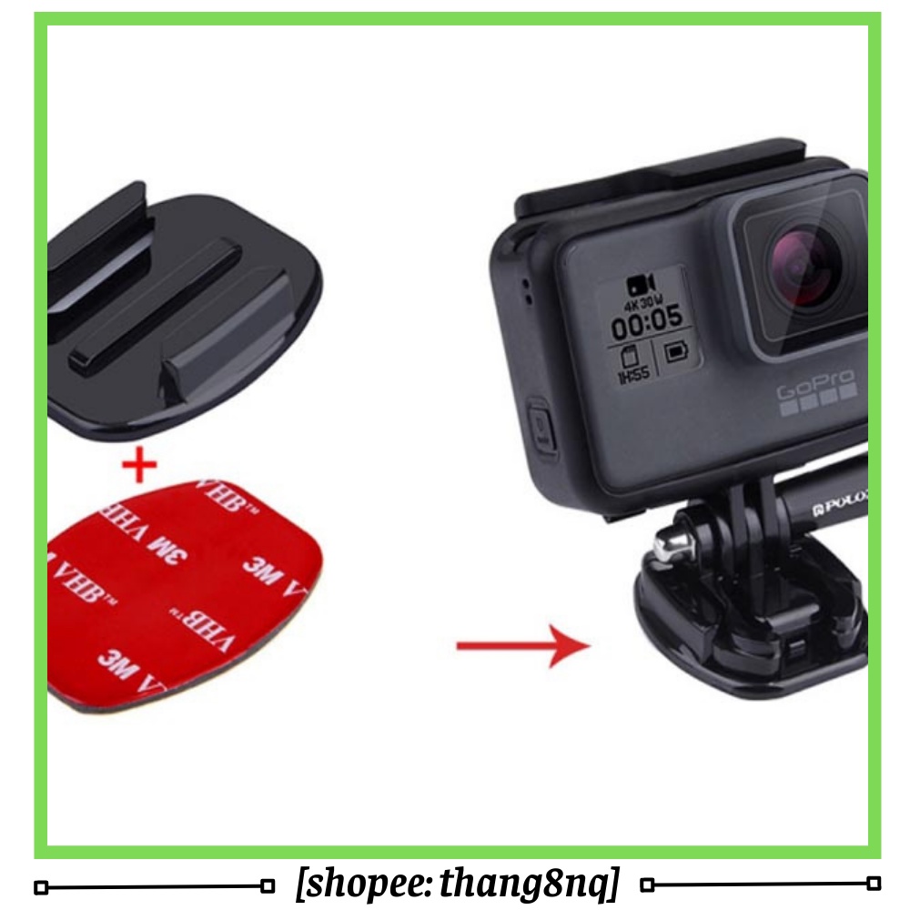 Bộ miếng dán 3M kèm chân đế cho gopro, action cam