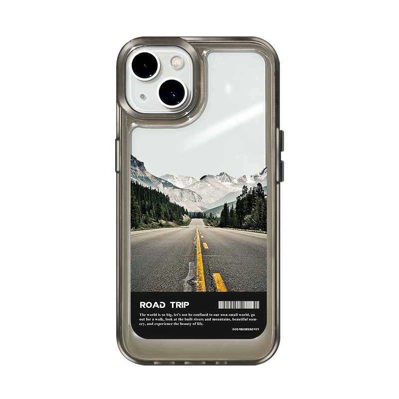 Ốp Điện Thoại DecoPhone Acrylic tpu acrylic Trong Suốt Hình Núi Tuyết Cho iphone 6s 7 8 plus x xs xr 11 12 13 14 15 max pro