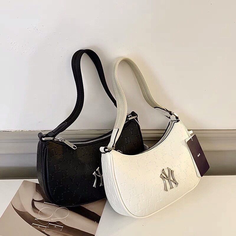 Túi xách MLB kẹp nách da chìm Túi NY đeo vaifull tag code size 24 - ZENI.STORE