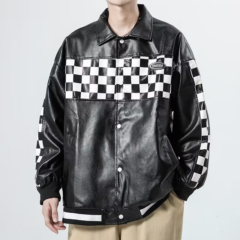 Áo Khoác Bóng Chày Chất Liệu Da Cao Cấp Thời Trang Dành Cho Nam