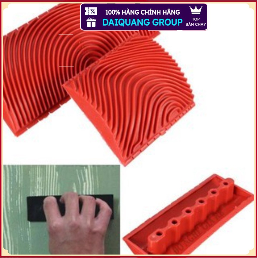 (SIÊU BỀN) Dụng cụ tạo vân gỗ cọ sơn giả vân gỗ (Bộ 2 con lăn sơn trên gỗ)