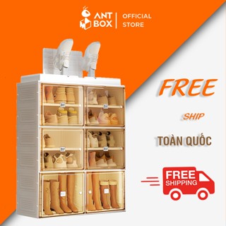 Tủ Sấy Giày 3 Chức Năng Làm Nóng, Khử Mùi Cao Cấp Gấp Gọn 20 Đôi Antbox Bảo Hành 2 Năm DRY2D-D6B