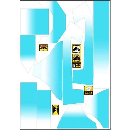 Tem trùm xe điện 133s xanh trắng