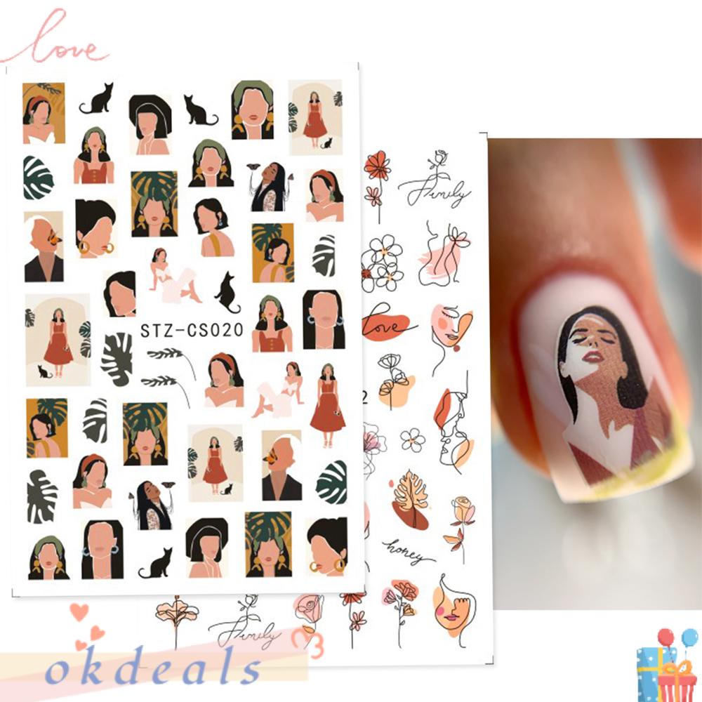 Miếng Dán Trang Trí Móng Tay Hình Chiếc Lá Xinh Xắn